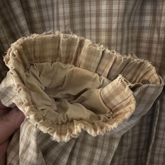 Bogner Vintage Brown and Cream Plaid Snap Bomber Jacket Outer Layer Size XL - Picture 6 of 9